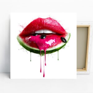 Watermelon Lips Art