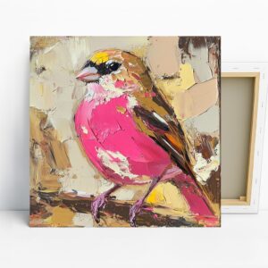 Pink Finch Art