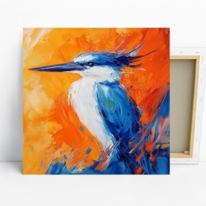 Kingfisher Bird Art, Canvas or Poster, Contempo...