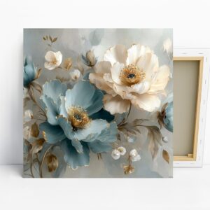 Elegant Peony Bloom Art, Canvas or Poster, Flor...