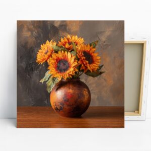 Sunflower Vase Art