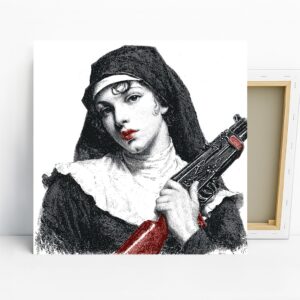 Nun with Gun Art