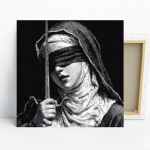 Blindfolded Justice Art