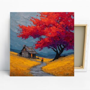 Autumn Cabin Art
