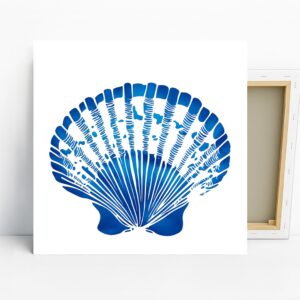 Blue Seashell Art