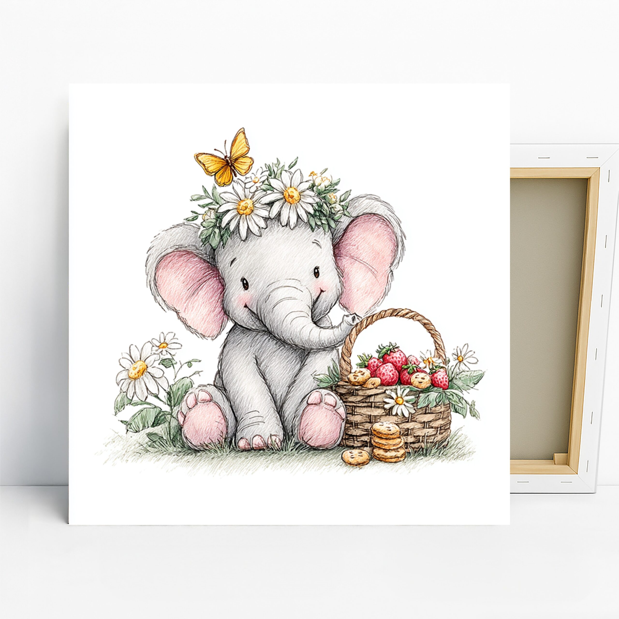 1.jpg Baby Elephant Art