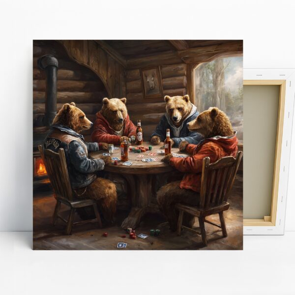 Bear Poker Night Art
