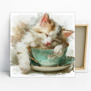Sleepy Kitten Art