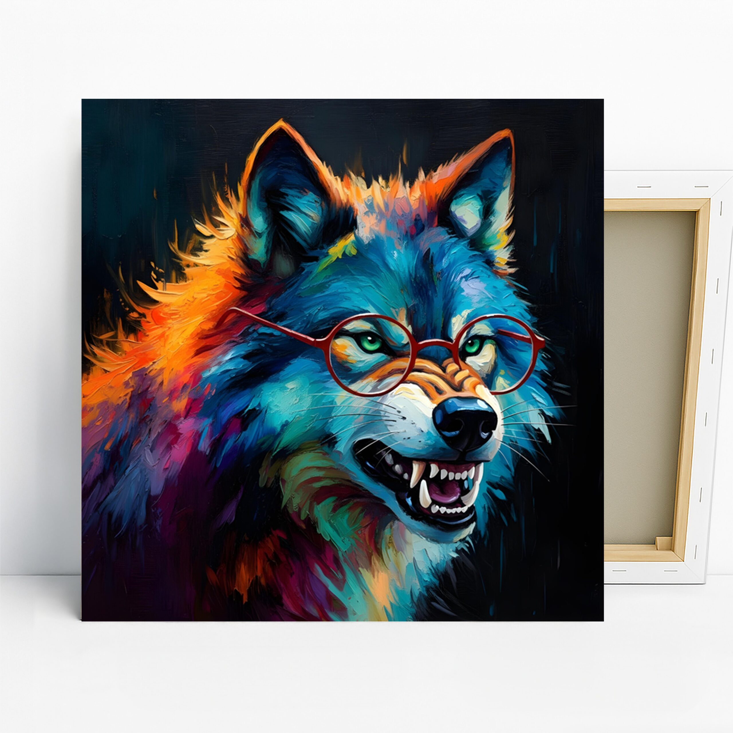 1.jpg Wolf Art Canvas or Poster