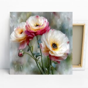 Dreamy Ranunculus Bloom Art