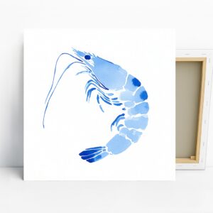 Blue Shrimp Art