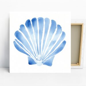 Blue Seashell Art