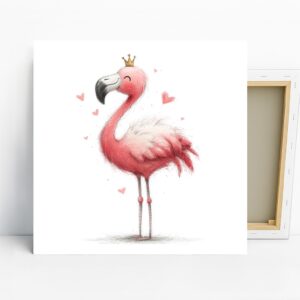 Flamingo Crown Art