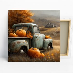 Autumn Pumpkin Truck Art