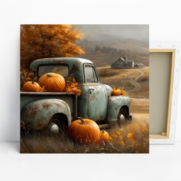 Autumn Pumpkin Truck Art