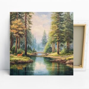 Deer Art, Canvas or Poster, Nature Rustic Decor...