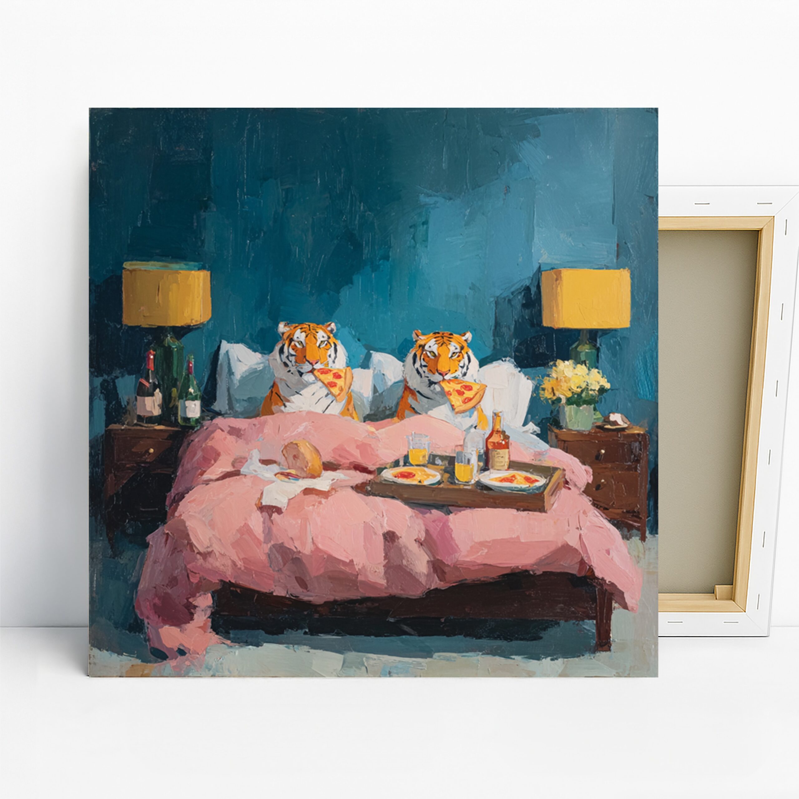 1.jpg Tiger Pizza Night Art