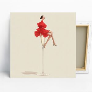 Champagne Glass Fashion Art