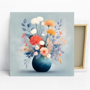 Floral Bouquet Art, Canvas or Poster, Contempor...