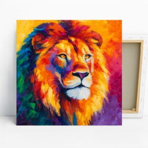 Colorful Lion Art