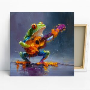 Frog Guitar Art