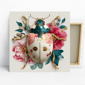 Floral Beetle Art