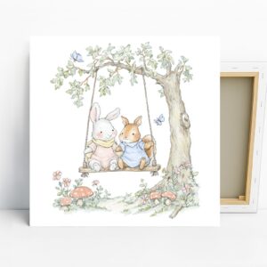Bunny Friends Swing Art