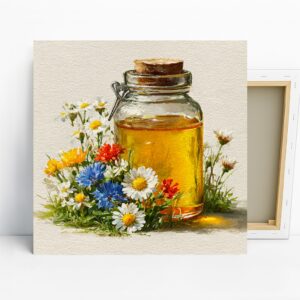 Wildflower Honey Jar Art