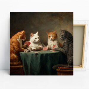 Cats Playing Poker Art