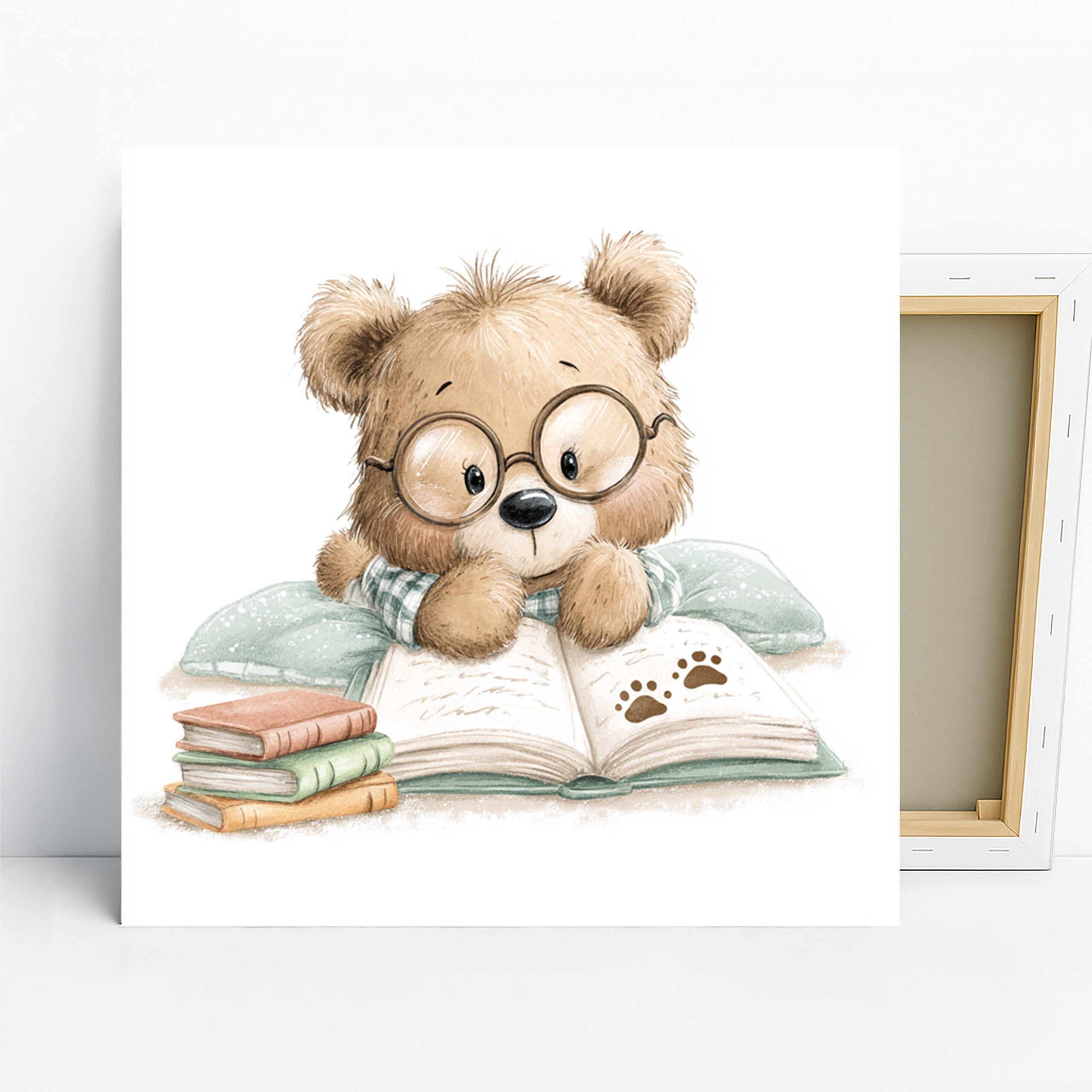 1.jpg Bear Reading Art
