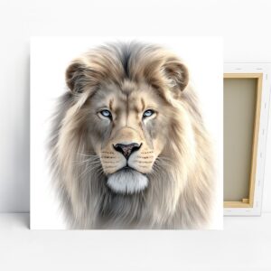 Lion Portrait Art, Canvas or Poster, Contempora...