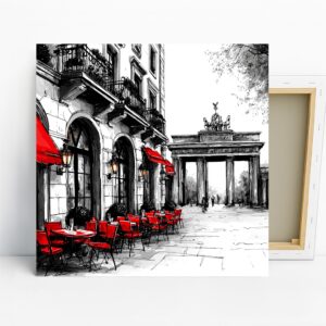 Berlin Cafe Scene Art
