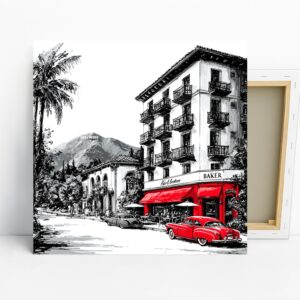 Hollywood Baker Street Art, Canvas or Poster, V...