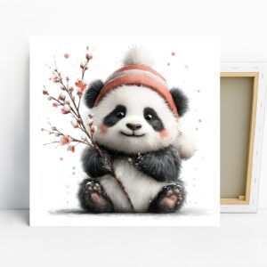 Panda Winter Hat Art