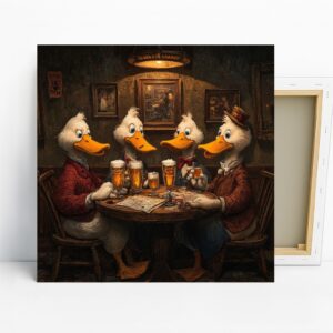 Duck Pub Night Art