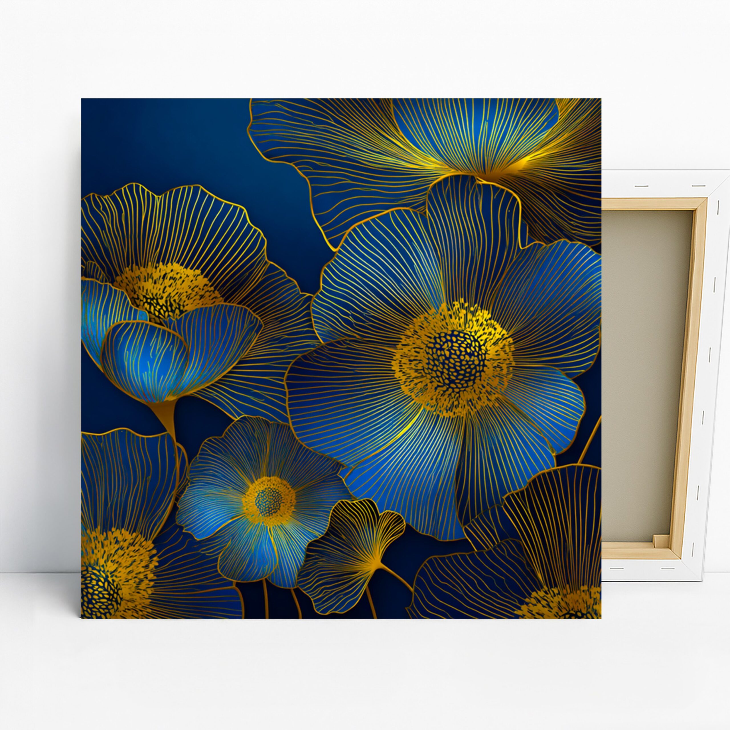 1.jpg Golden Blue Floral Art