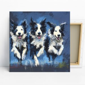 Border Collie Trio Art
