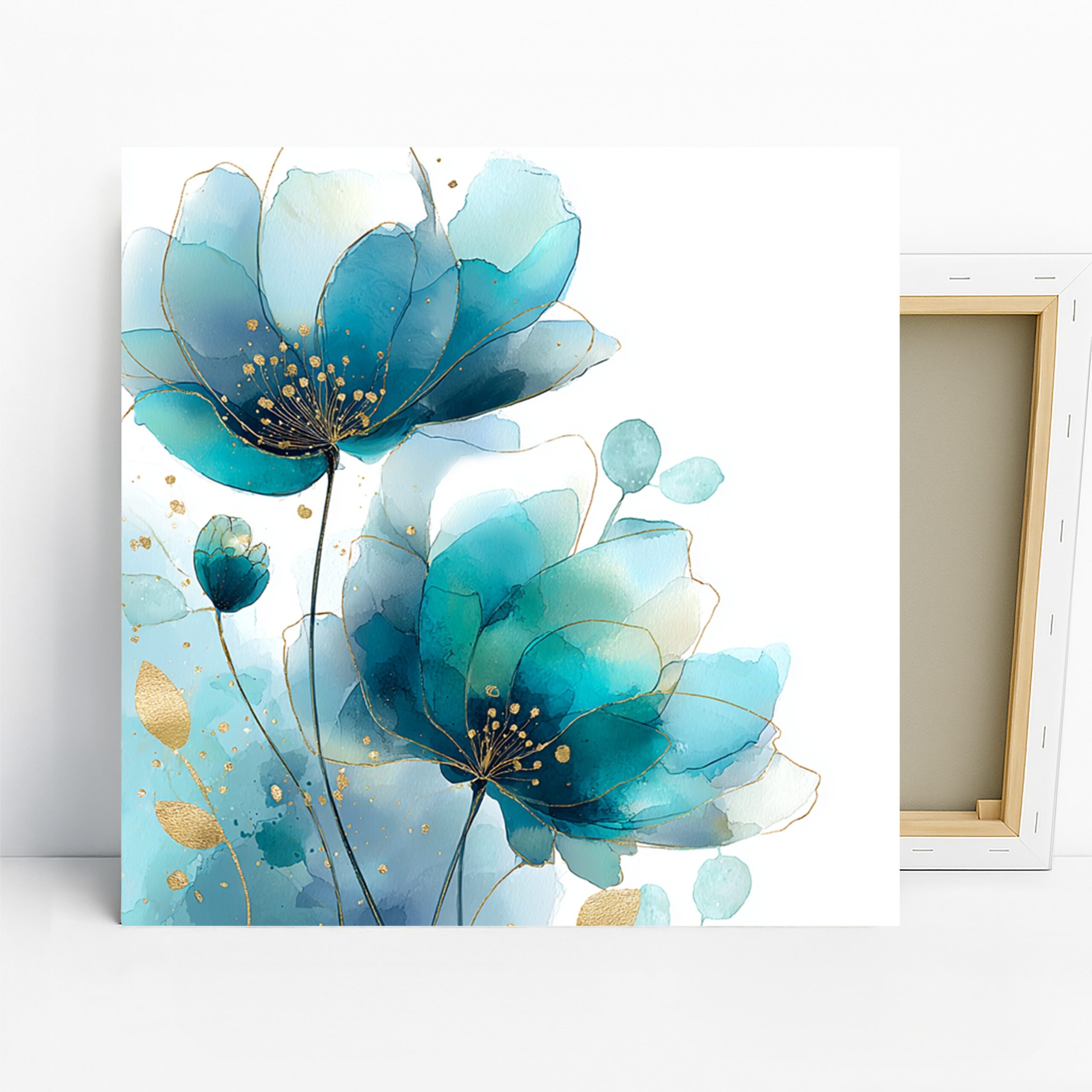 1.jpg Teal Blossom Art