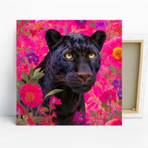 Floral Panther Art