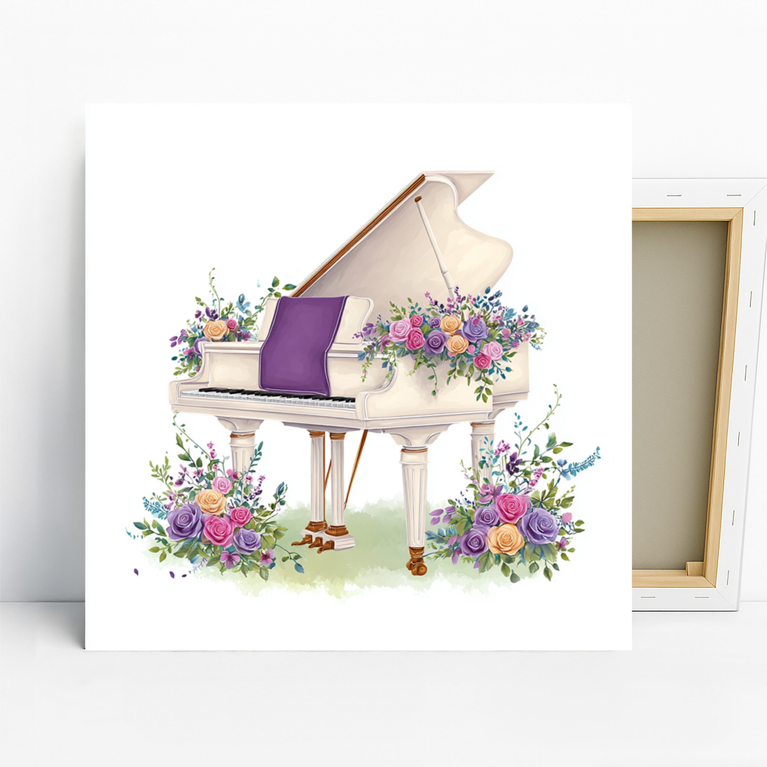 1.jpg Floral Piano Art