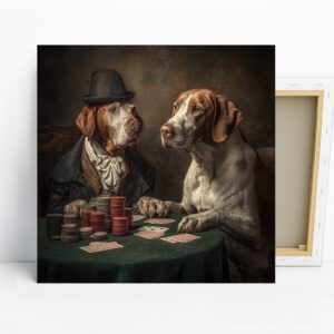 Dog Poker Game Art