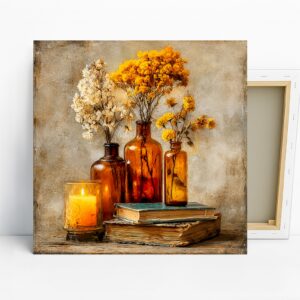 Amber Bottles Art