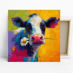 Colorful Cow Art