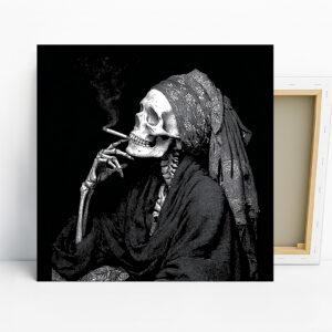 Smoking Skull Art