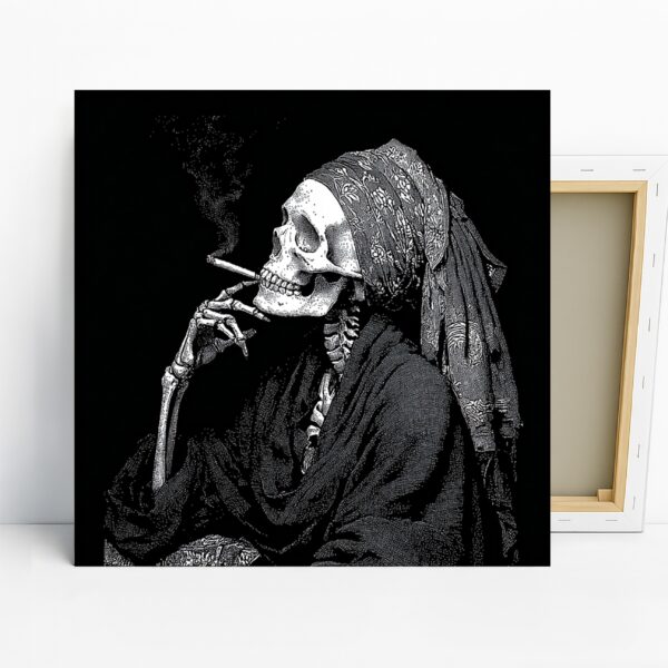 Smoking Skull Art