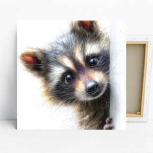Curious Raccoon Art
