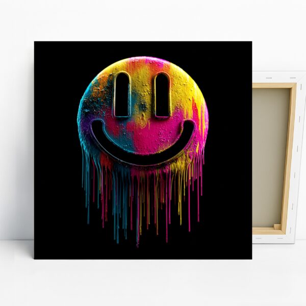 Melting Smiley Face Art