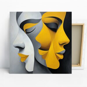 Dual Face Abstract Art