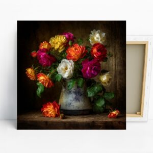 Vibrant Rose Bouquet Art