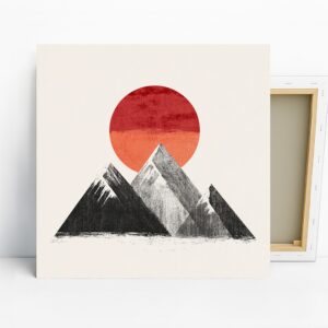 Mountain Sunset Art